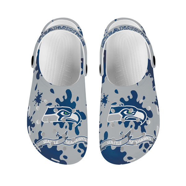 Men's Seattle Seahawks Bayaband Clog Shoes 002